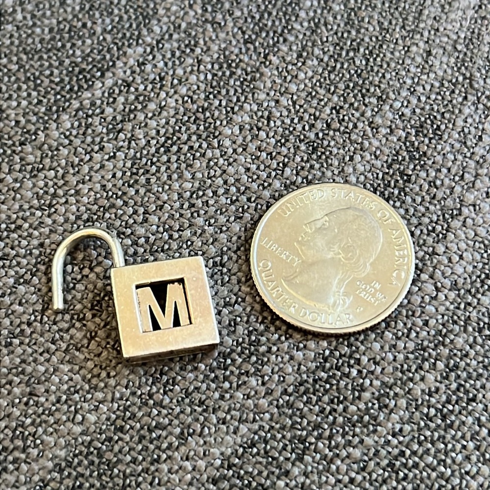 Tiffany & Co. Sterling Silver Padlock “M” - Picture 4 of 6
